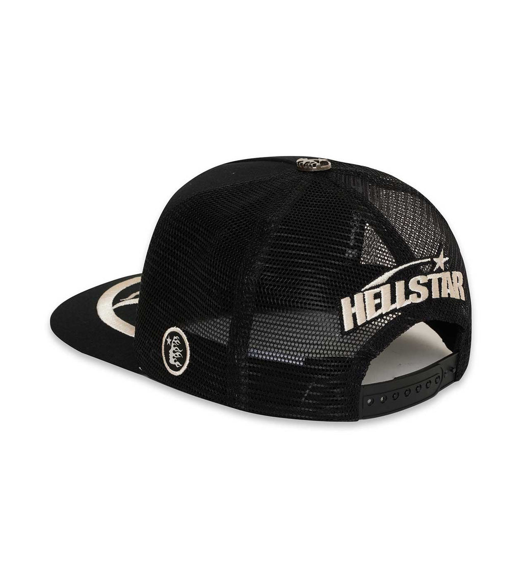 Hellstar Big Logo Trucker Hat Black (Snapback)